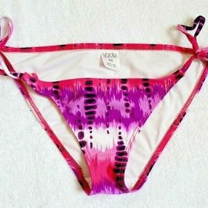 Voda Swim String Bikini swim bottoms  Color: Bali purple pink Tie Dye